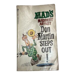 Signet Book Mad's Maddest Artist Don Martin Steps Out! 1962 Comic Paperback Book